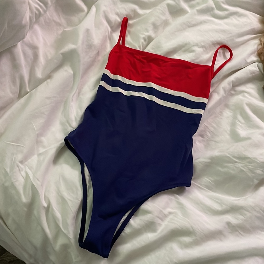 Solid & Striped the Chelsea one piece, captain stripe, S